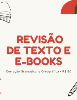 Eu vou revisar seu e-book.