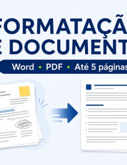 Eu vou formatar e organizar seu documento