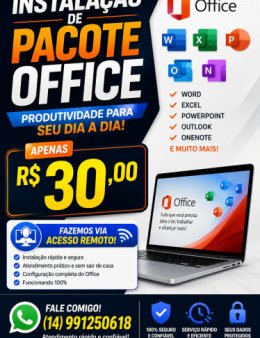 Eu vou Instalar o Office no seu computador
