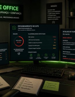 Eu vou fazer um scaneamento web no seu site