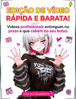 Eu Edito seu vídeo pelo menor preço e tempo