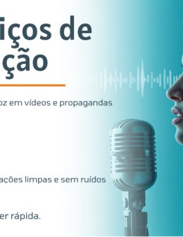 Eu vou fazer suas dublagens e narrações, colocar voz natural em suas histórias .