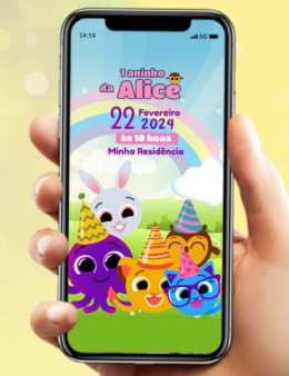 Eu vou Criar um Convire de Aniversário Digita