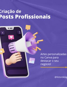 Eu vou criar posts para redes sociais