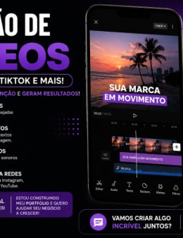 Edição de vídeos para Instagram, TikTok e Ree