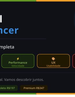 Eu vou fazer Análise Web Completa: