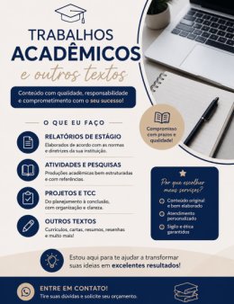 Eu vou Fazer seu trabalho da faculdade