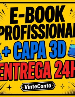 E-book com Capa 3D em 24 Horas