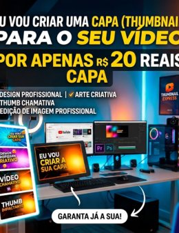 Eu vou criar capas para o seu video por 20R$