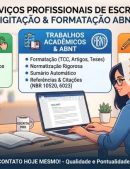 Eu vou digitar e organizar seu texto !
