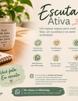 Eu vou te ouvir e te ajudar