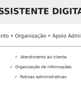 Assistente Digital – Atendimento e Serviços