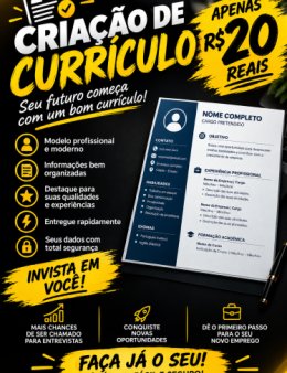 Eu vou criar seu curriculo