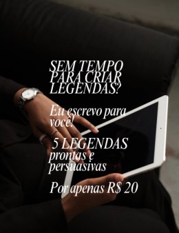 CRIO 5 LEGENDAS QUE VENDEM PARA O SEU INSTAGR