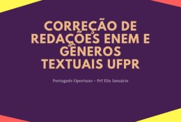 Eu vou corrigir sua redação ENEM ou UFPR