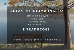 Eu vou lecionar o idioma inglês