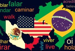 Eu vou corregir seu dever de casa de inglês e espanhol