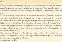 Eu vou revisar os seus textos escolares